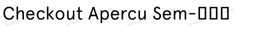 Checkout Apercu Sem字体转换